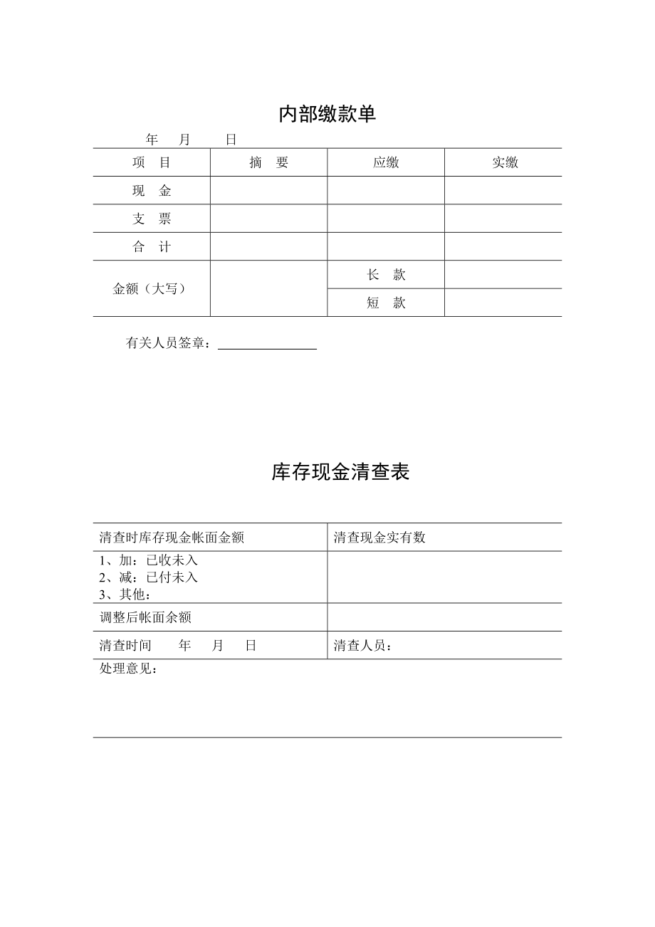 (财务管理表格)财务部规定表格格式.doc_第2页