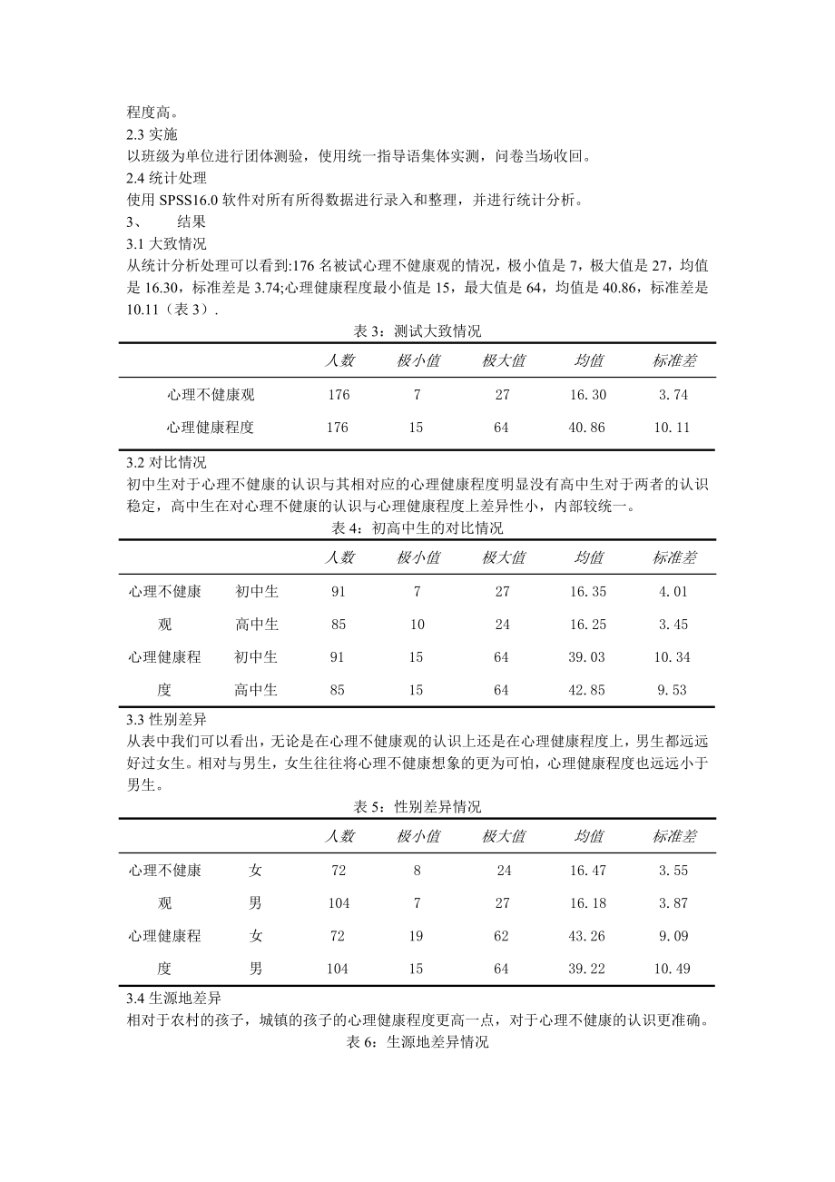 阜南县中学生心理健康状况调查报告毕业论文.doc_第3页