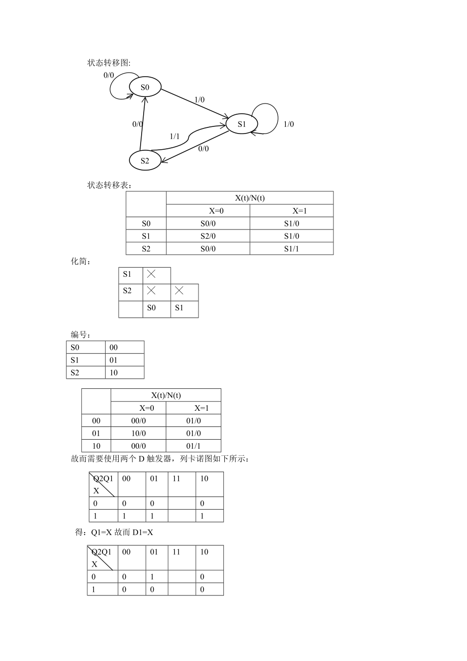 数字电路与系统设计(实验八)同步时序电路逻辑设计.doc_第3页