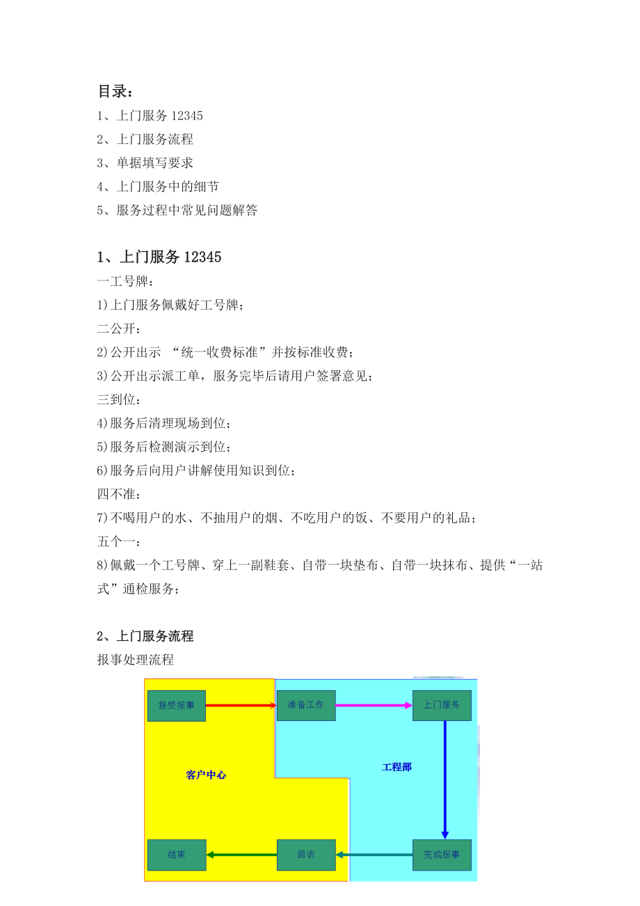 XX物业维修上门服务流程.docx_第1页