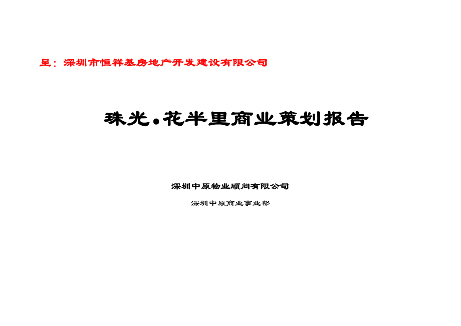 XX商业策划报告.docx_第1页