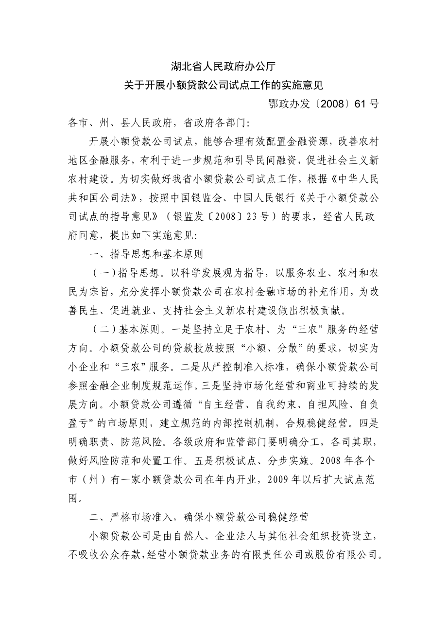 小额贷款公司文件汇总.doc_第1页