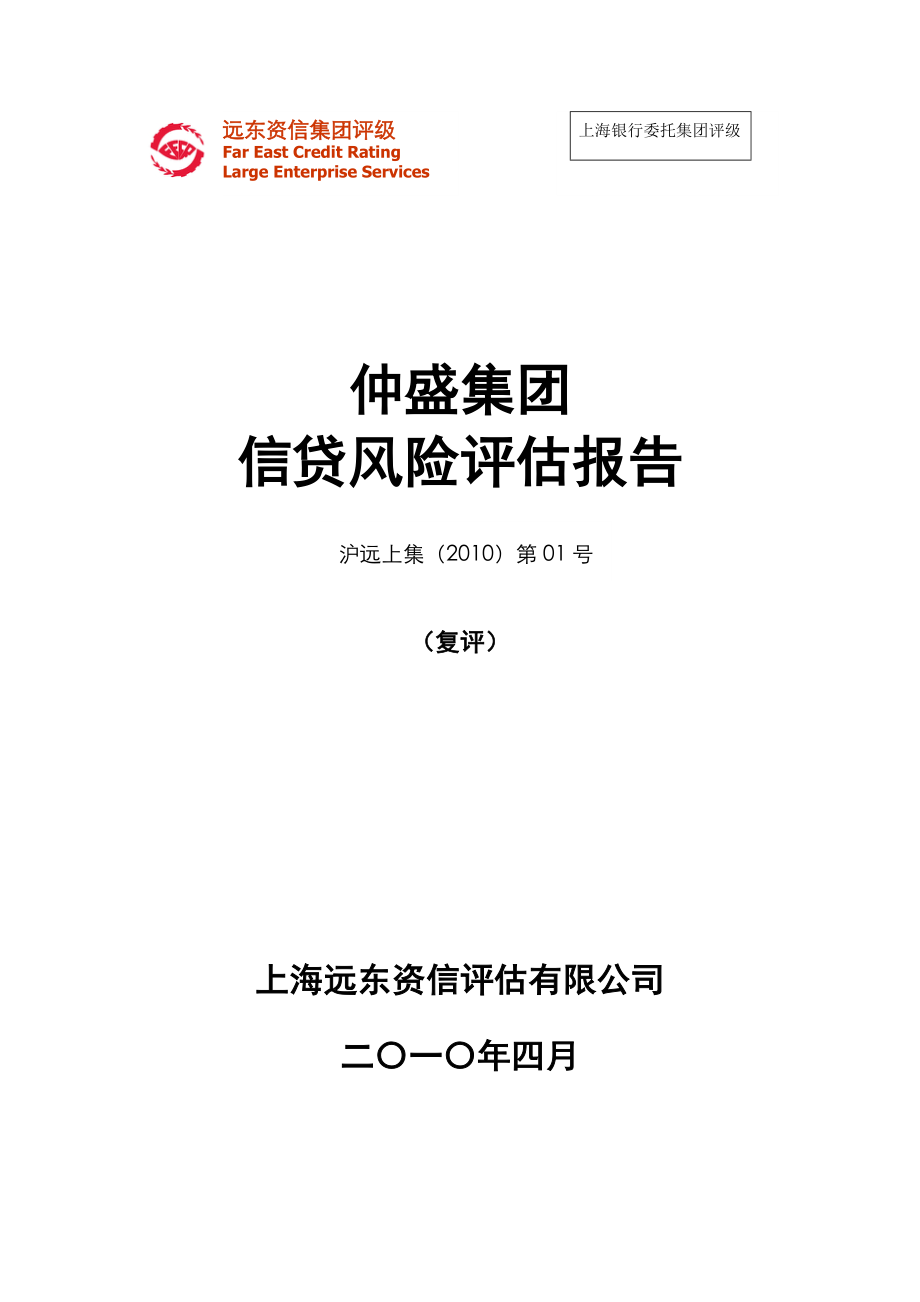 上海仲盛集团 信贷风险评估的报告.doc_第1页