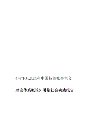 马克思社会实践报告[整理版].doc