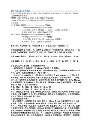 RJ45网线水晶头接法图解.doc