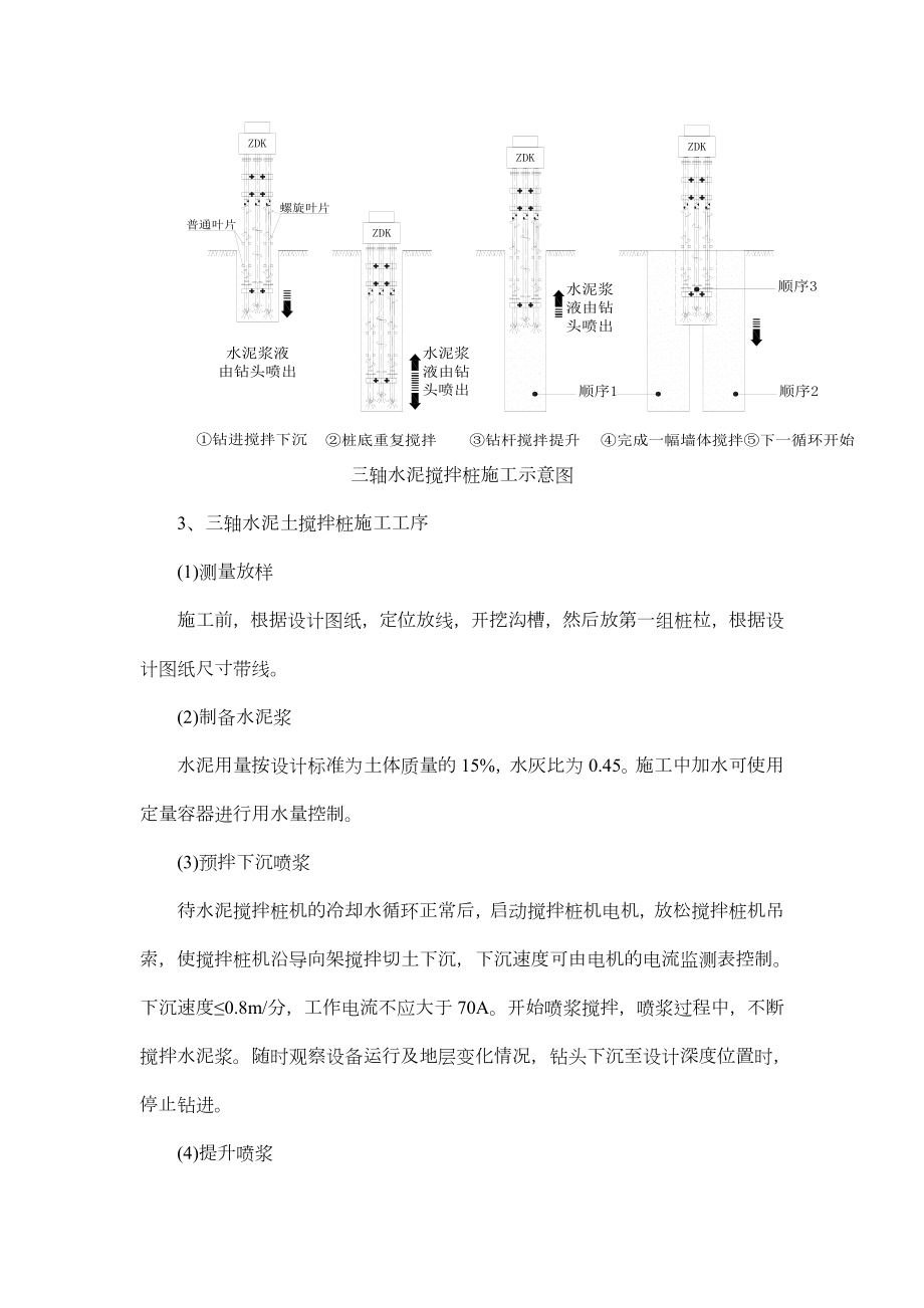 三轴水泥土搅拌桩施工方案.doc_第3页