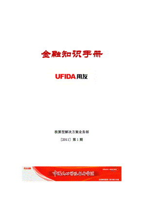 核算方案部金融知识手册用友.doc