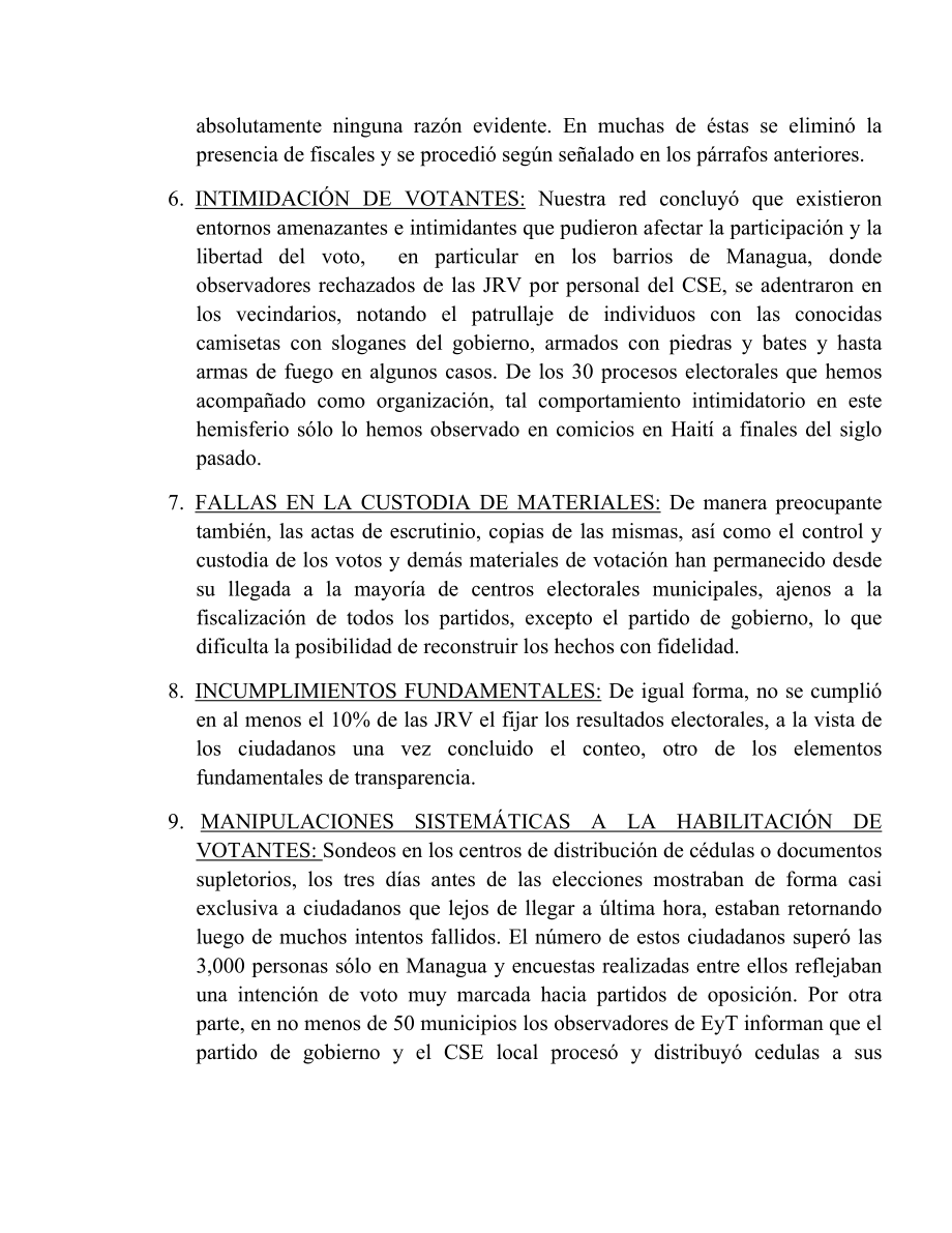 Valoración Preliminar de Problemas Encontrados Elecciones Municipales .doc_第3页