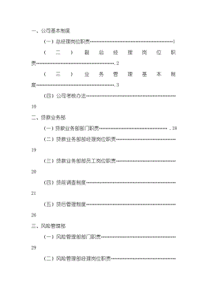 小额贷款公司制度汇编最新版.doc