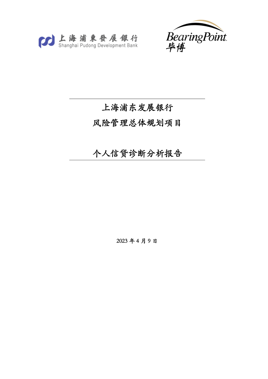 风险管理总体规划项目个人信贷诊断分析报告.doc_第1页