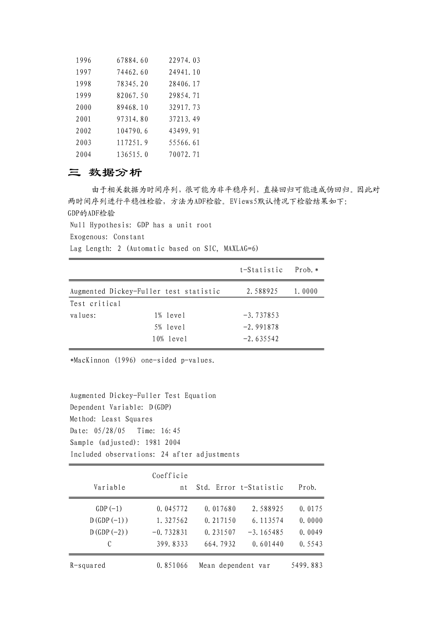 我国改革开放以来固定资产投资与GDP关系分析.doc_第2页