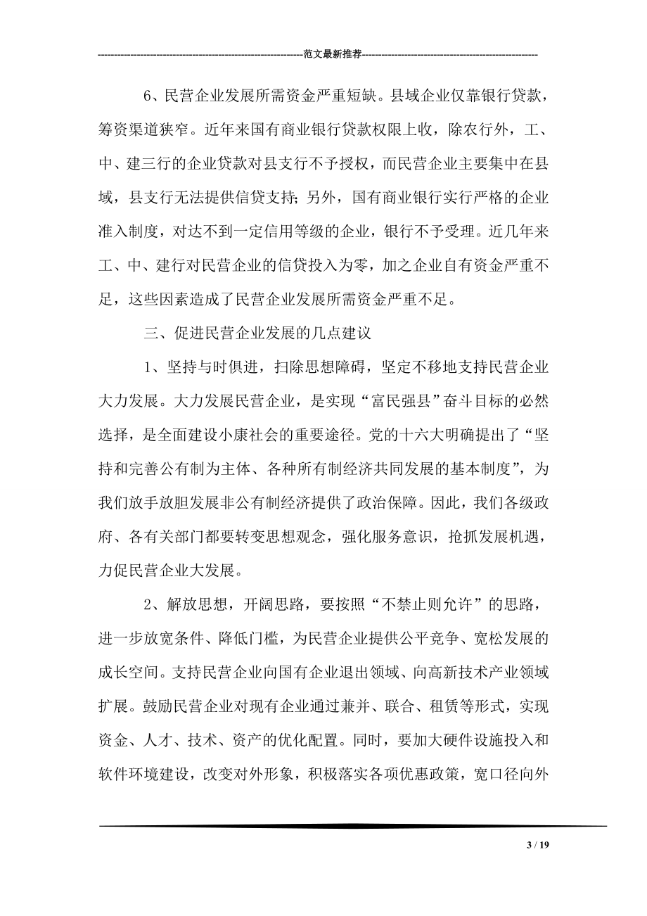 对X县民营企业发展状况的调查与思考.doc_第3页