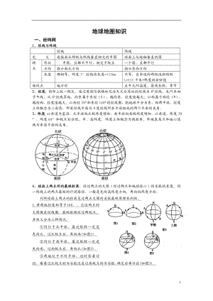 地球地图知识(专题复习).doc