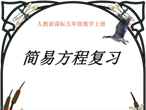 《简易方程复习》PPT课件.ppt