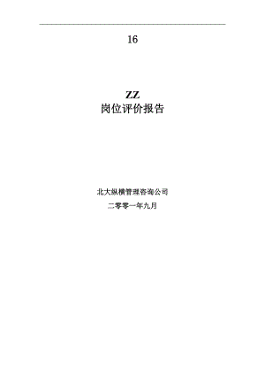 ZZ岗位评价报告(doc 17).doc