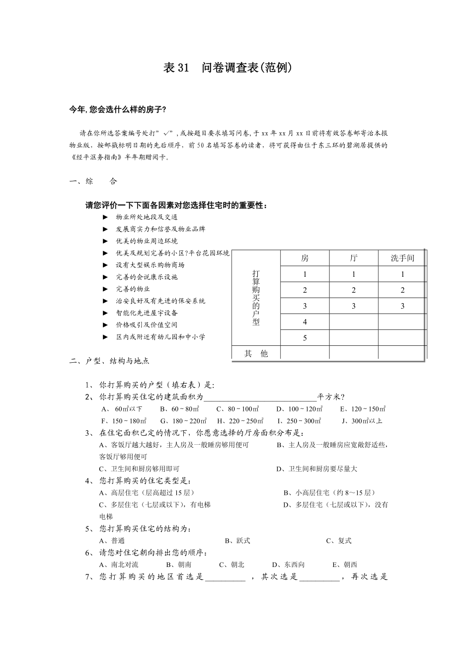 问卷调查表范例.doc_第1页