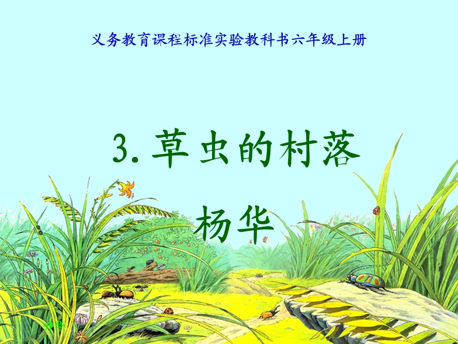 《草虫的村落》课件 (2).ppt_第1页