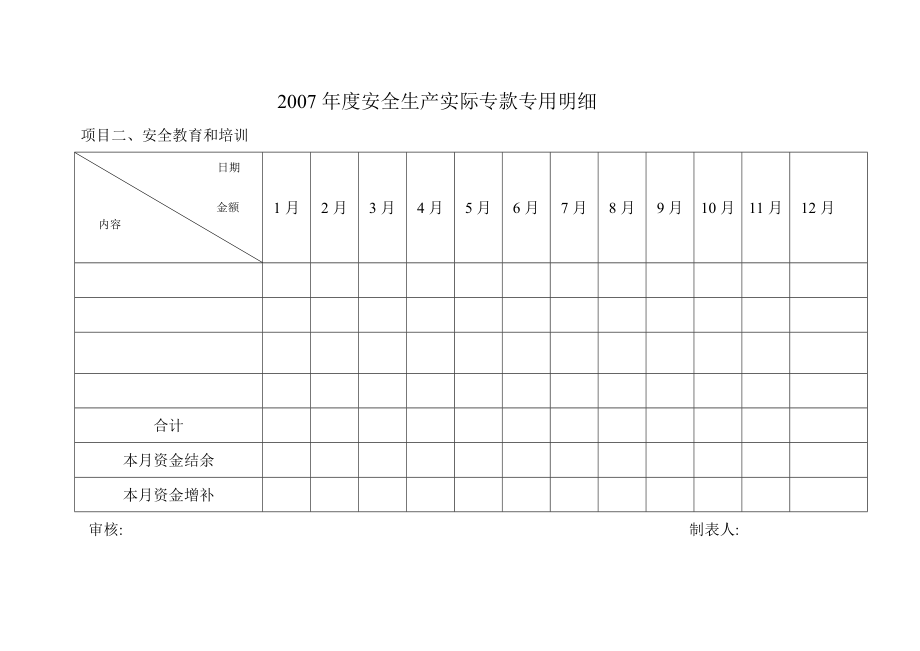 安全生产实际专款专用明细.doc_第2页