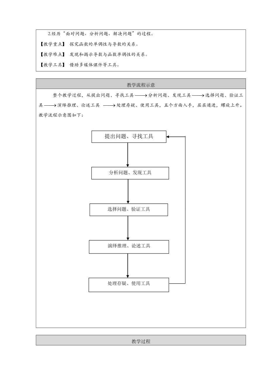 最新教学设计：利用导数判断函数的单调性汇编.docx_第3页