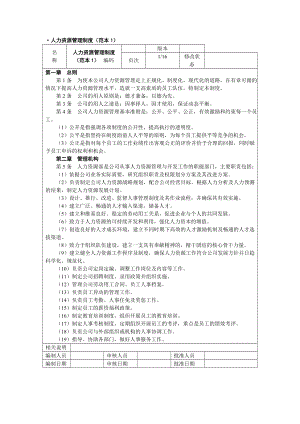 人力资源管理制度范本doc格式.doc