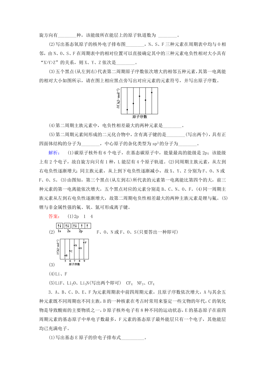 高考化学大二轮复习 增分练 第36题 物质结构与性质(选修3)..doc_第2页