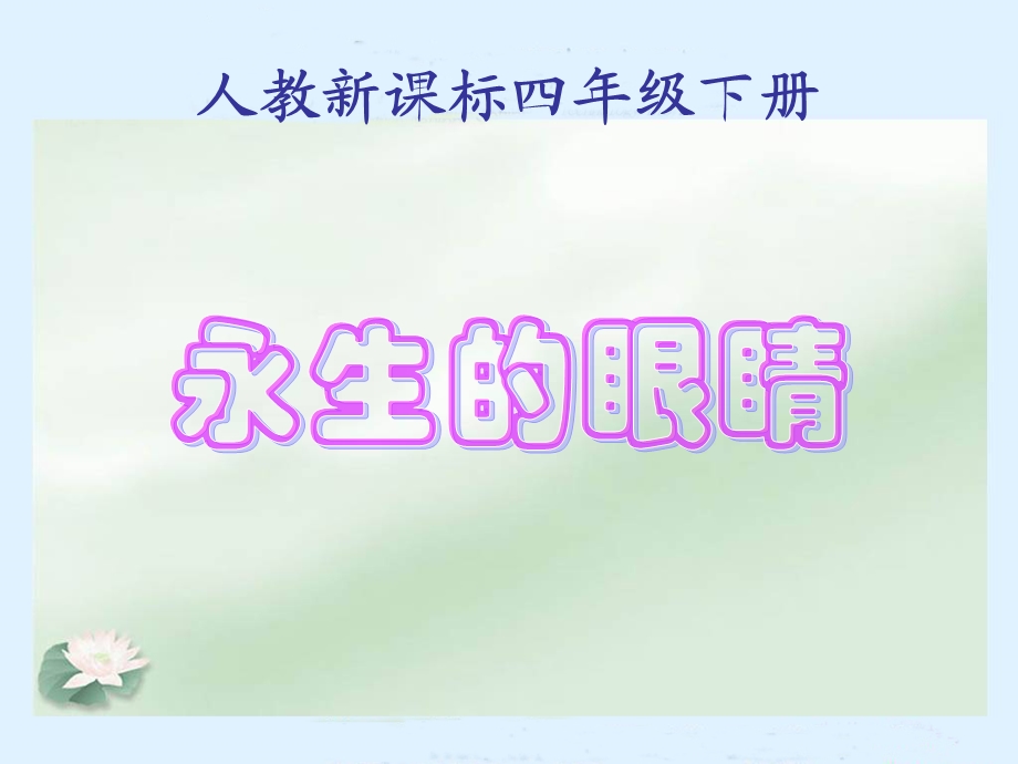 《永生的眼睛》PPT课件 (2).ppt_第1页