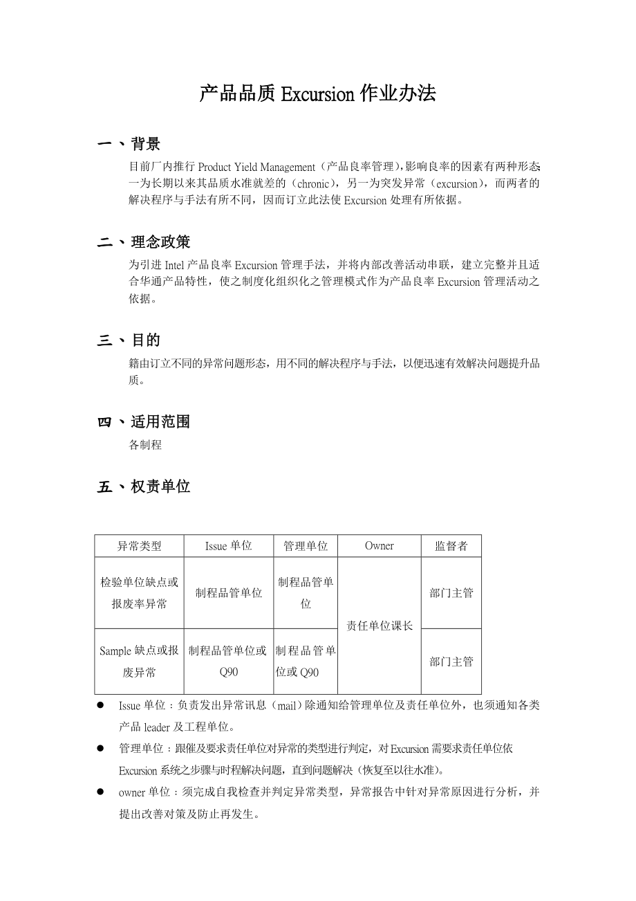 产品品质excursion作业办法.doc_第1页