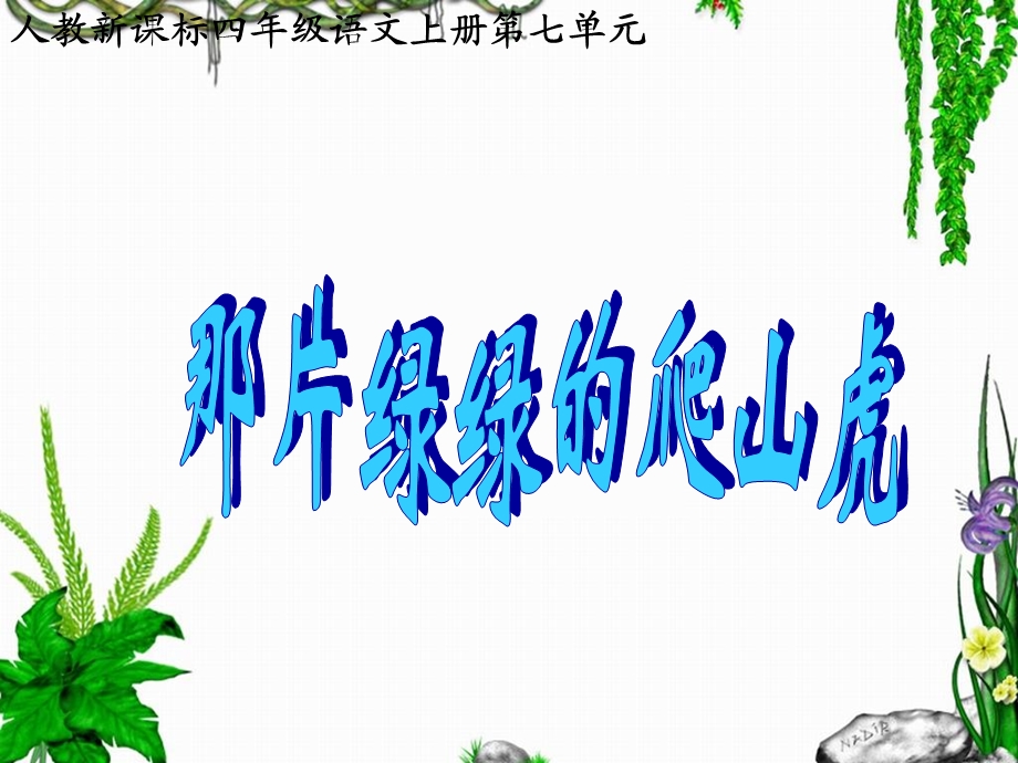 《那片绿绿的爬山虎》教学课件2.ppt_第1页