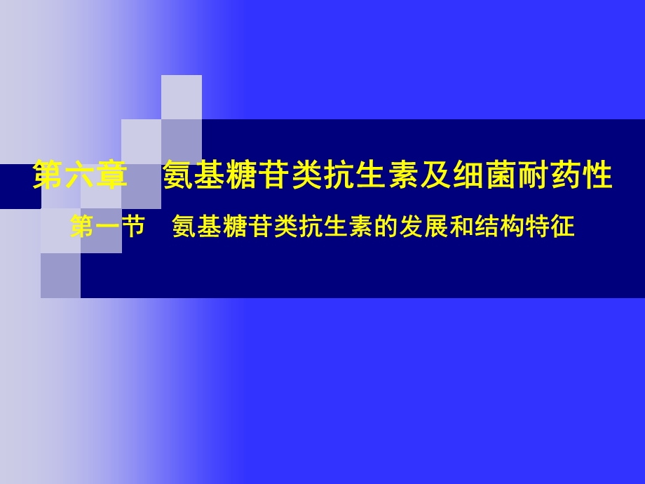 第6章氨基糖苷类抗生素.ppt_第1页