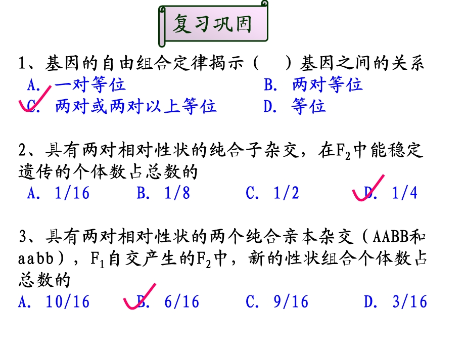 孟德尔自由组合定律二精美课件.ppt_第2页