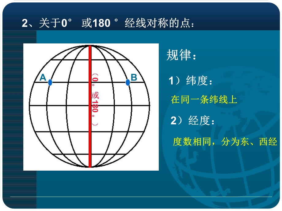 确定地球上的对称点与球面两点间的距离.ppt_第3页