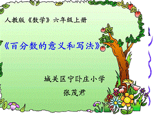 百分数的认识(zhang123).ppt