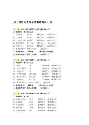 男子力量素质训练月计划.doc