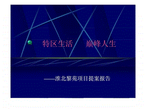 淮北房产高层项目提案.ppt