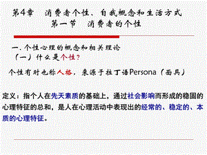 第4章消费者个性心理特征.ppt