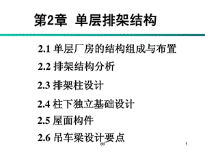 东南大学建筑结构设计单层排架.ppt