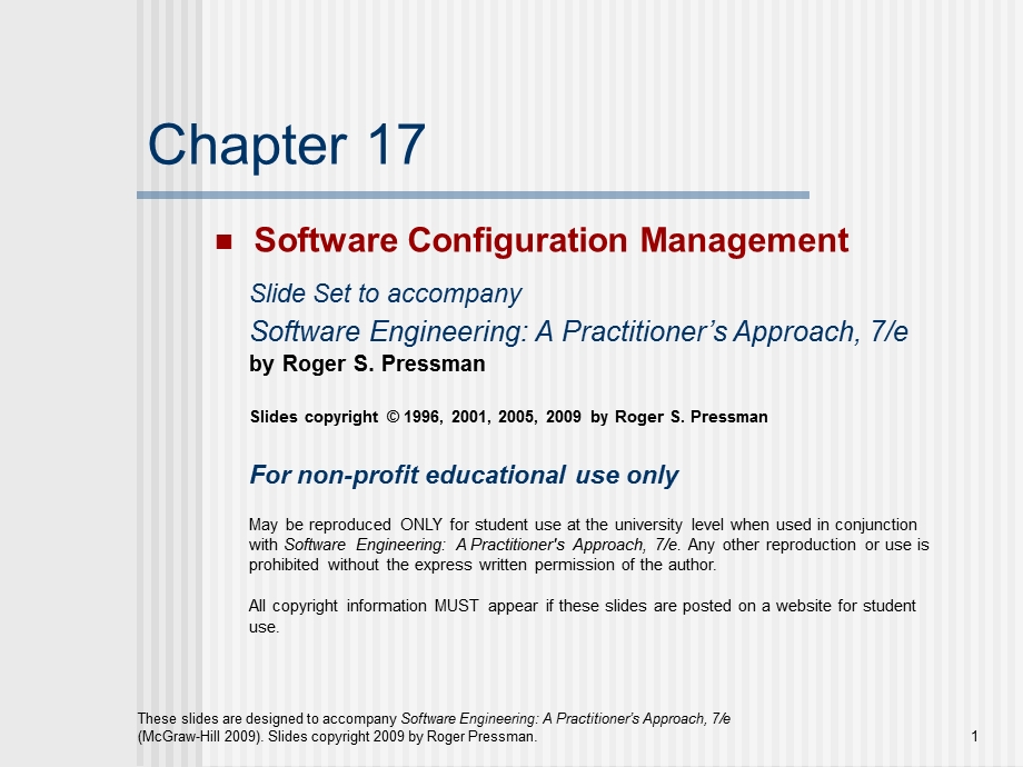 软件工程实践者的研究方法chapter17.ppt_第1页