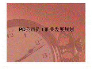 pd公司员工职业发展规划.ppt