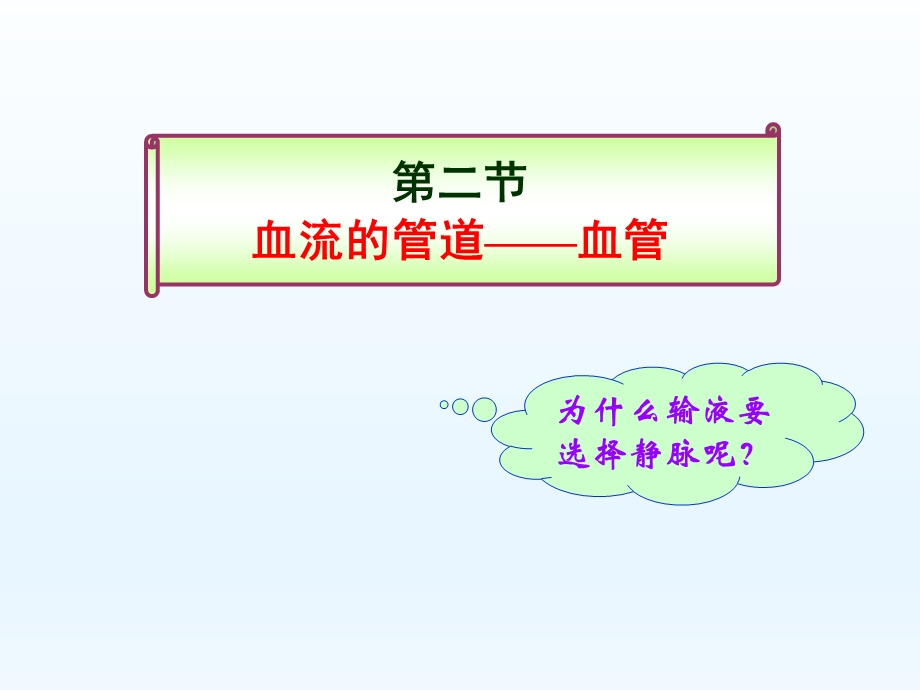 第二节血流的管道——血管精品教育.ppt_第1页