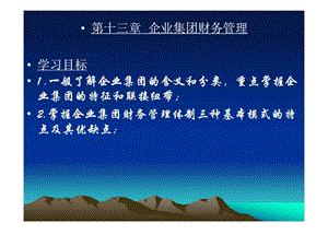 第十三章企业集团财务管理.ppt