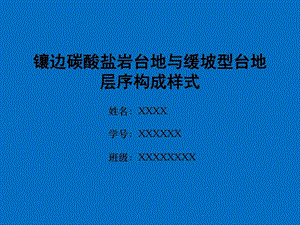 镶边碳酸盐岩台地与缓坡型台地层序构成样式碳酸盐岩与....ppt.ppt