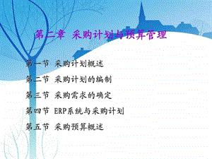 第二章采购计划与预算管理.ppt