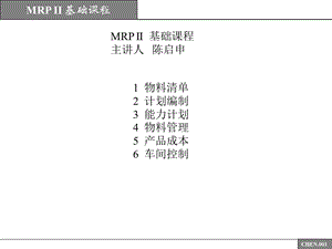 最新mrpii基础课程.ppt