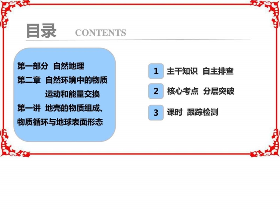 ...第2章第1讲地壳的物质组成物质循环与地球表面形态..._第1页