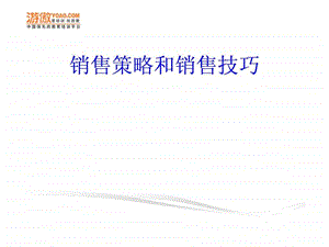 销售策略和销售技巧ppt66页.ppt