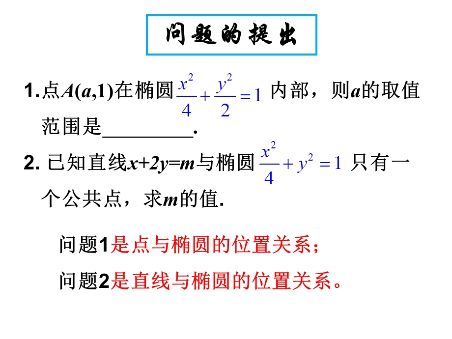 直线与椭圆的位置关系（一）.ppt_第1页