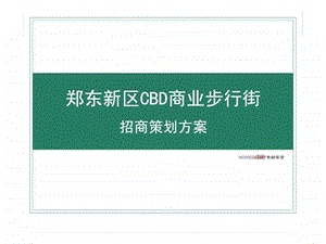 郑州郑东新区CBD商业步行街招商策划方案.ppt