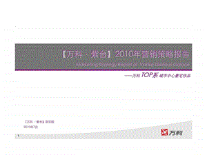 东莞万科紫台营销策略报告.ppt
