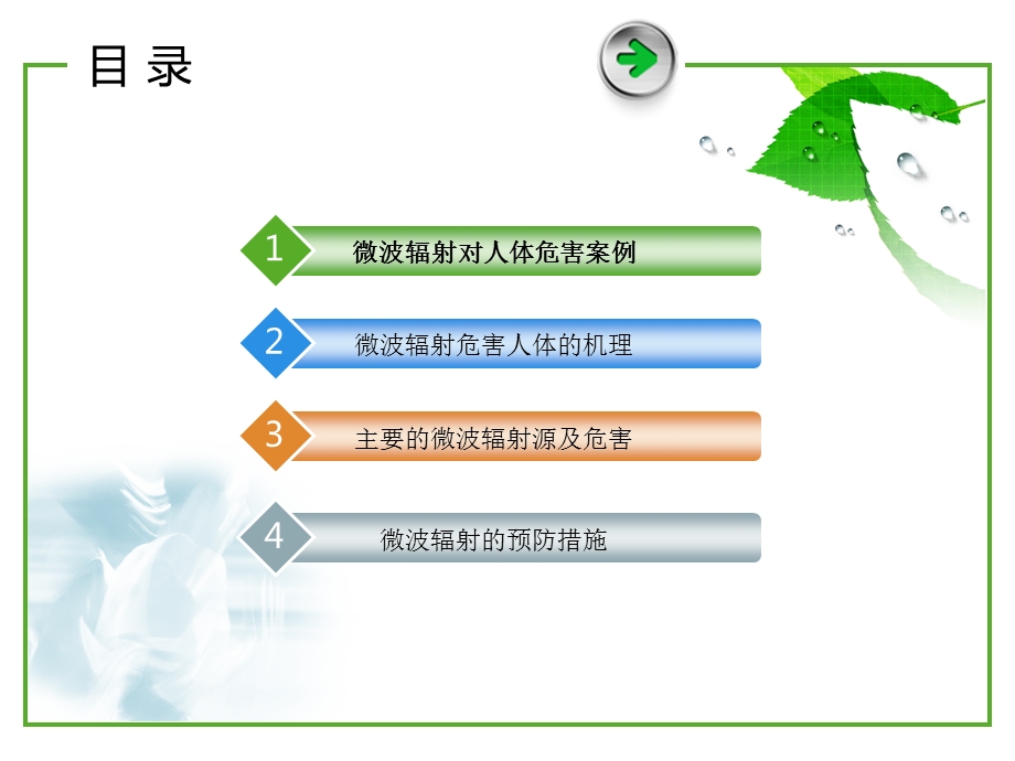 电磁场与微波技术教学资料微波辐射对人体的危害及防护温栋.ppt_第2页