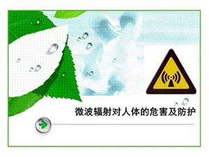 电磁场与微波技术教学资料微波辐射对人体的危害及防护温栋.ppt